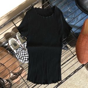 Ribbed Crop Top Shirts